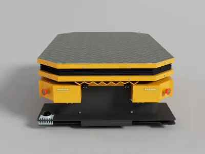 Package Lifter Machine - Material Lifting Equipment Low-poly 3D model