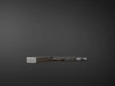 Springfield XDM 9mm pistol Low-poly 3D model