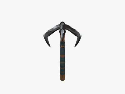 Lowpoly Weapon Pitchfork - Game Ready - Textured PBR Low-poly 3D model