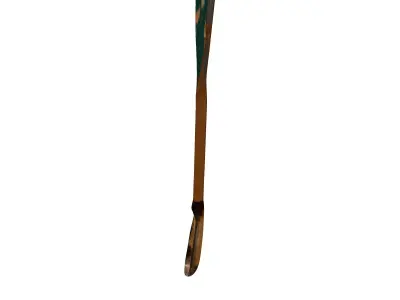 Worn Wooden Oar 3D Model 3D model