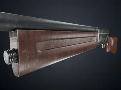 Browning Auto 5 Low-poly 3D model