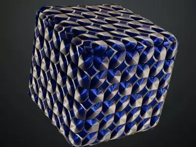 Shiny Blue Metal Sci-Fi PBR Seamless Texture