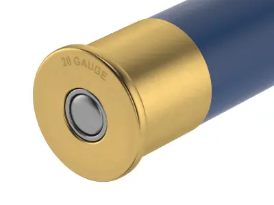 Bullet 20 GAUGE Low-poly 3D model