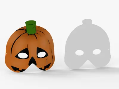 Halloween Masks For Children 3D model