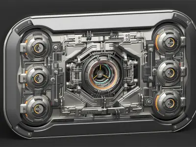 Sci Fi Kitbash Mega Elements 4 - Advanced Futuristic Walls 3D model