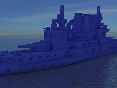 SMS Braunschweig 1902 3D print model