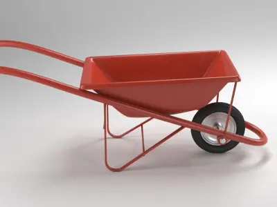 Stroller Dirty and Clean Free low-poly 3D model