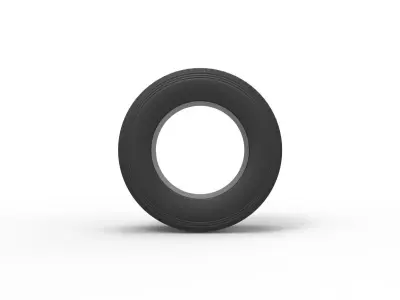 Super single semi tire 3 Scale 1 to 25 3D print model