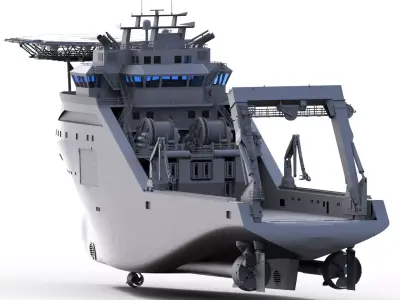 ANCHOR HANDLING TUG SUPPLY VESSEL SHIPMODEL RC 3D print model