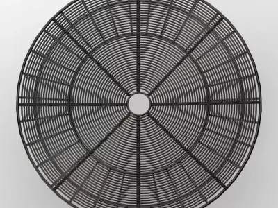 Adele Iron Wire Stool - Industrial Minimalist Counter Stool Low-poly 3D model