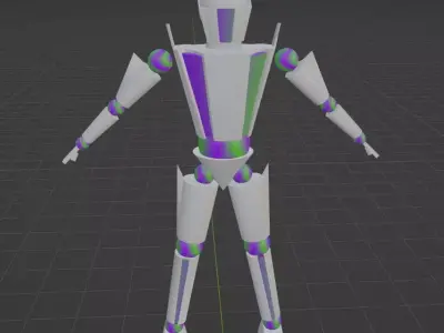 Zhing Mannequin Low-poly 3D model