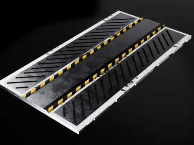Iron floor Game Assets item1 Free 3D model