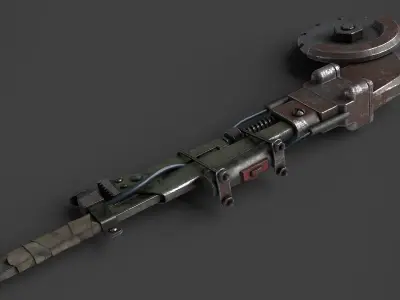 Modifiable Strike Weapon 17 Low-poly 3D model