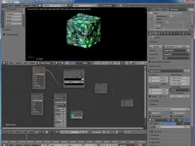 Sci Fi Cube Low-poly 3D model