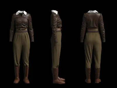 women outfit 3D model