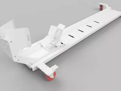 Motorcycle Dolly Plans  - Motorbike Mover - Full BOM 2D 3D 3D model