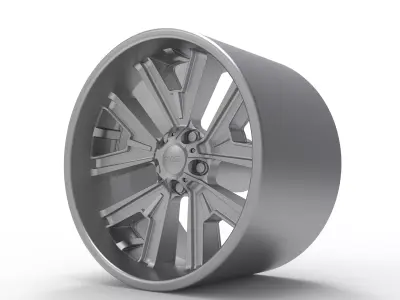 FOOSE FISHTAIL WHEEL 3D PRINT MODEL 3D print model