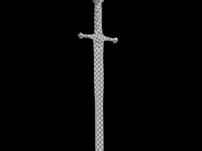 Glow Blade Fantasy Sword 3D model