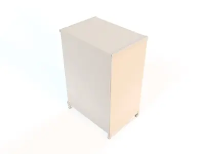 GRILLED PARTS CLEANING CABINET Low-poly 3D model