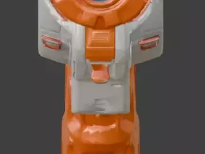 Stylized Sci-Fi Energy Blaster V03 Low-poly 3D model