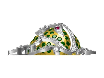 Antique Diamond Halloween Hip Hop Pendant 3D print model