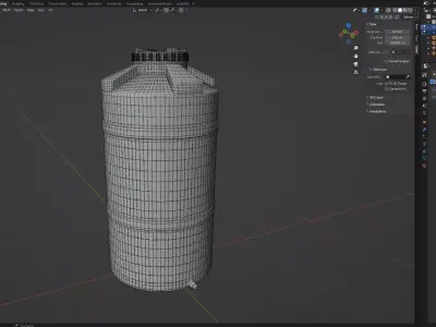 WATER TANK 01 3D model purchase