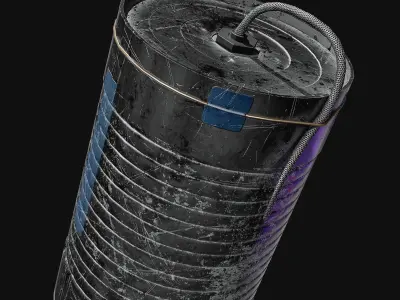 Tin Grenade Bomb Pack Low-poly 3D model