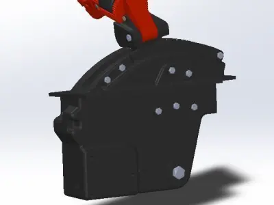 Mirage F1 Throttle assembly for simulation 3D print model