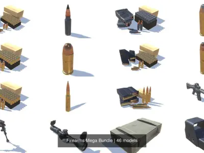 Firearms Mega Bundle 3D Model Pack