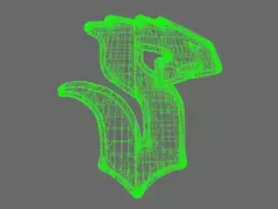 Void Serpents V10K Shoulder Symbols RIGHT 3D print model