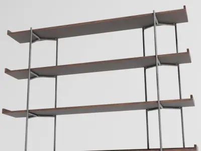 Iron cabinet Free low-poly 3D model
