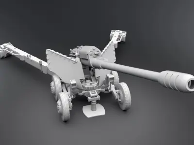 2A36 Giatsint scale model  3D print model