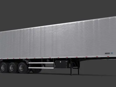 Randon Box Trailer 2020 3D model