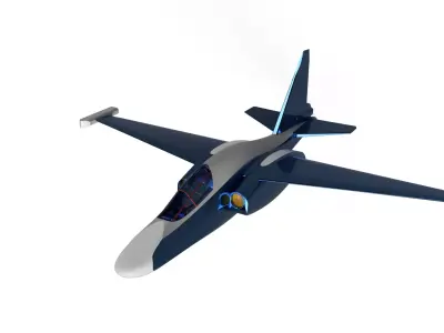 su-39 jet flying 3D print model