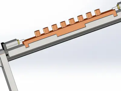 Motor rotation axis 3D model