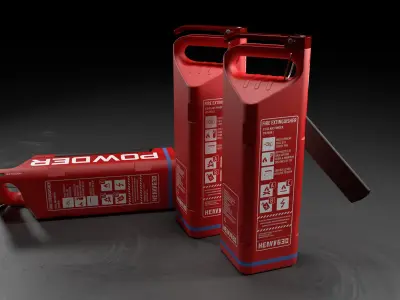 Fire extinguisher concept 3D model