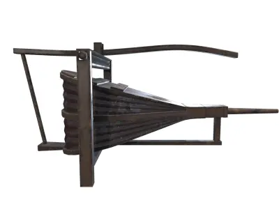 Medieval Bellows Low-poly 3D model purchase