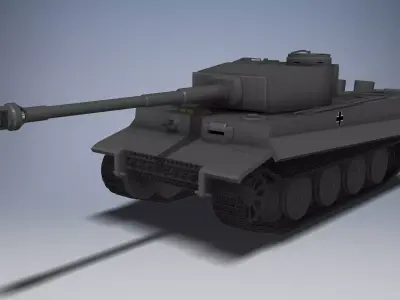 Panzer VI Tiger 3D print model