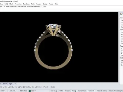 Solitaire Ring  3D print model