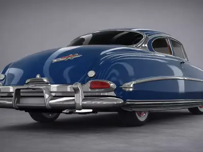 Hudson Hornet 1950s Highly Detailed Classic American Coupe 3D model