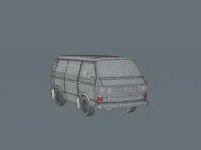 danfo volkswagen van - volkswagen van 3D model