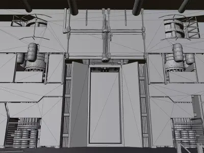 KV-31 6th test Threshold Backrooms Low-poly 3D model