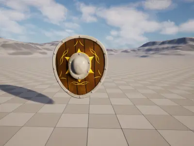 shield Game-Ready with LODs  Textures Low-poly 3D model