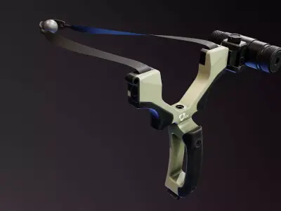 Tactical Slingshot Low-poly 3D model