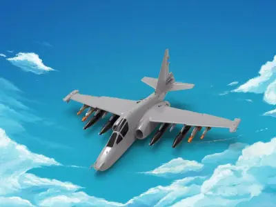 Sukhoi Su-25 3D print model