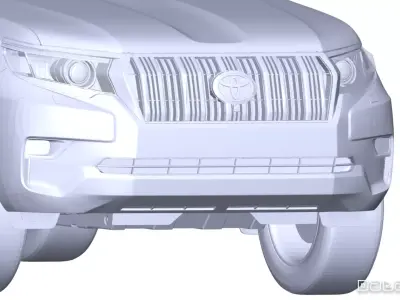 2018 2022 TOYOTA Land Cruiser PRADO J150 3D Scan Surface Data 3D model