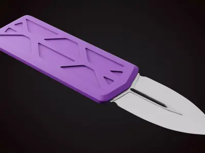 Knife 2 J Low-poly 3D model