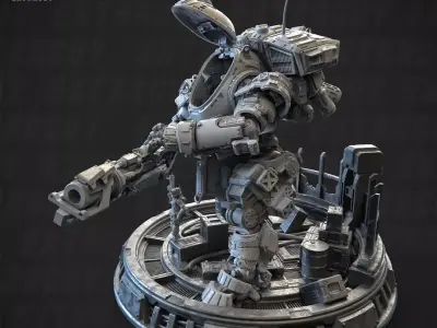 Iron Char-mander 100mm Static Set 3D print model