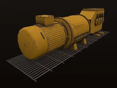 Industrial Equipment Low-poly 3D model