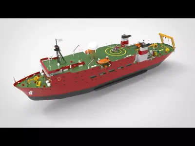 Research Ship 3D model
